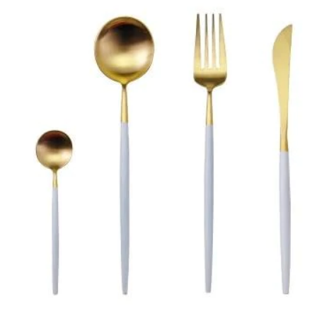 24-delige Bestekset Goud en Zilver voor Formele Gelegenheden 14