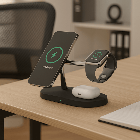3-in-1 Laadstation voor iPhone, Watch en AirPods 0