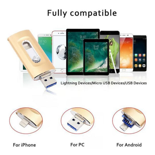 3-in-1 USB-flashdrive voor Mobiele Telefoon en Computer 3