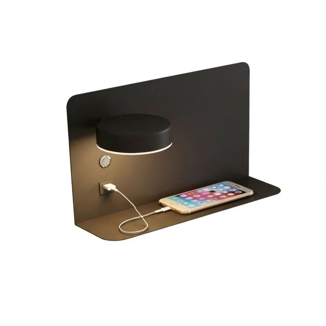 Wandlamp met USB-oplader en Schakelaar voor Slaapkamer