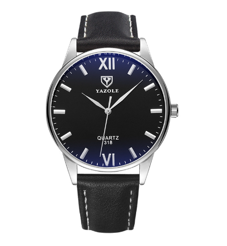 Heren Lederen Armband Polshorloge