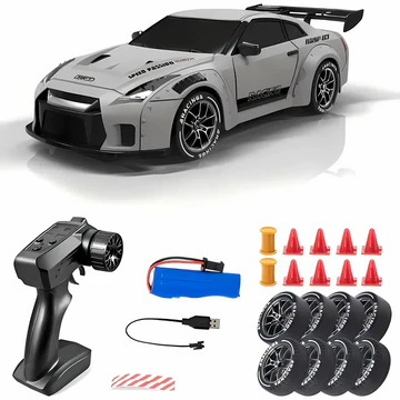 4WD RC-auto Retro Drift Master met LED-verlichting 4