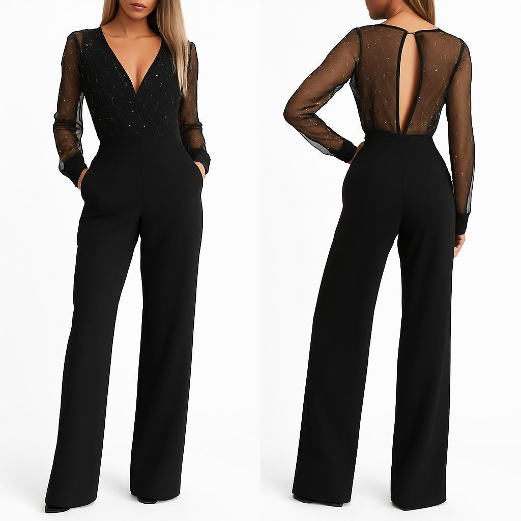 Dames Jumpsuit Glitterstijl