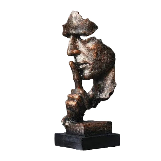 Abstracte Sculptuur voor Interieurdecoratie met Gouden Afwerking 0
