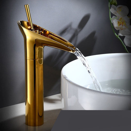 Antieke Badkamer Wastafelkraan met Watervaluitloop 11