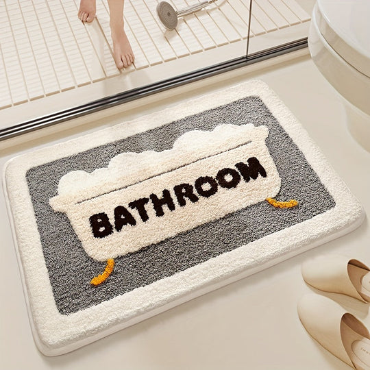 Antislip Badmat voor Badkamer en Toilet met Sneldrogende Functie 1