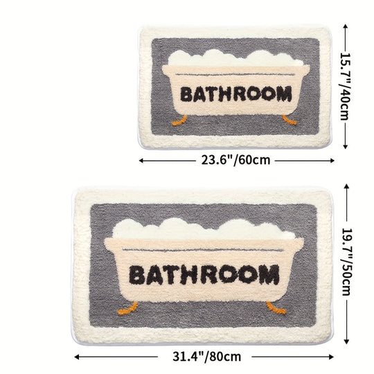 Antislip Badmat voor Badkamer en Toilet met Sneldrogende Functie 2