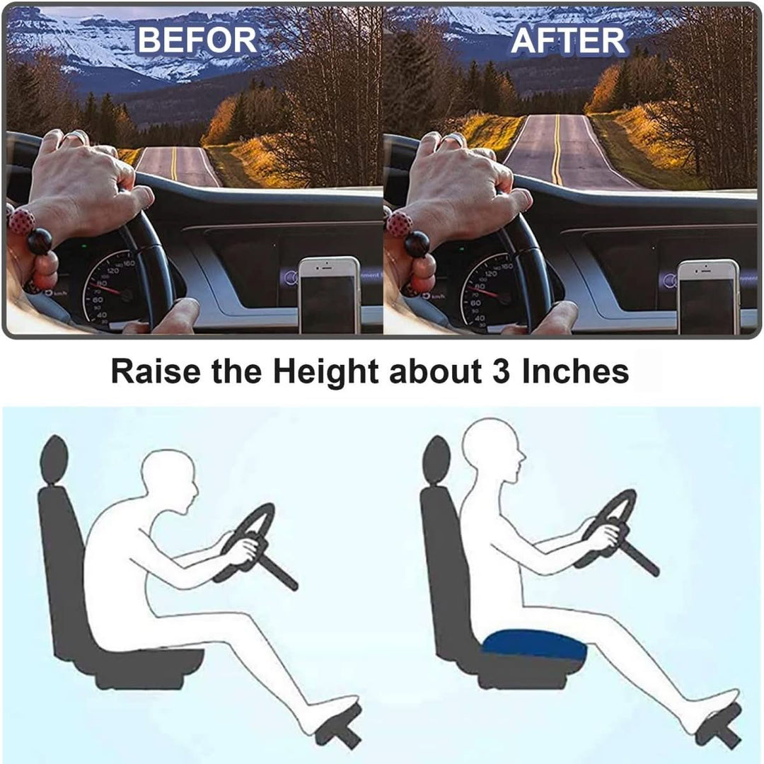 Autostoelkussen voor Verbeterd Zicht en Comfort 3
