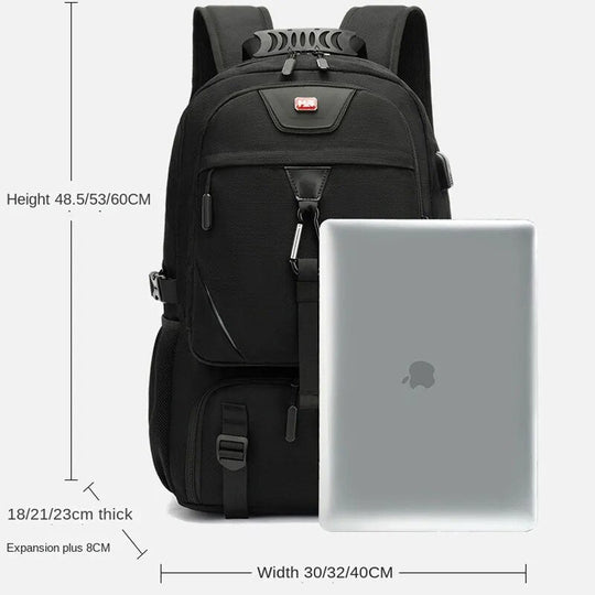 Avontuurlijke Rugzak met USB-Poort en Grote Capaciteit voor Laptop 3