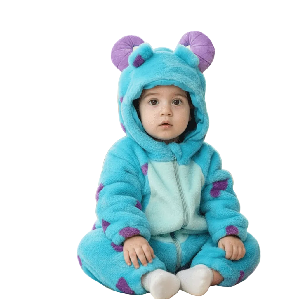 Baby Overall Dierenontwerp Met Ritssluiting 0