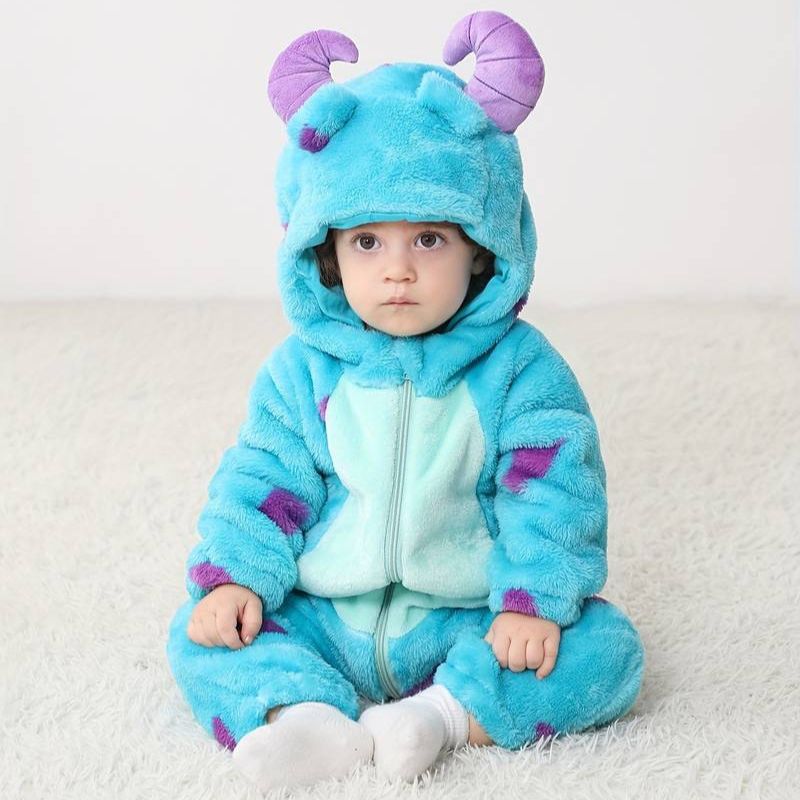 Baby Overall Dierenontwerp Met Ritssluiting 1