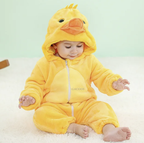 Baby Rompertje Dierenprint met Capuchon voor Jongens en Meisjes 13