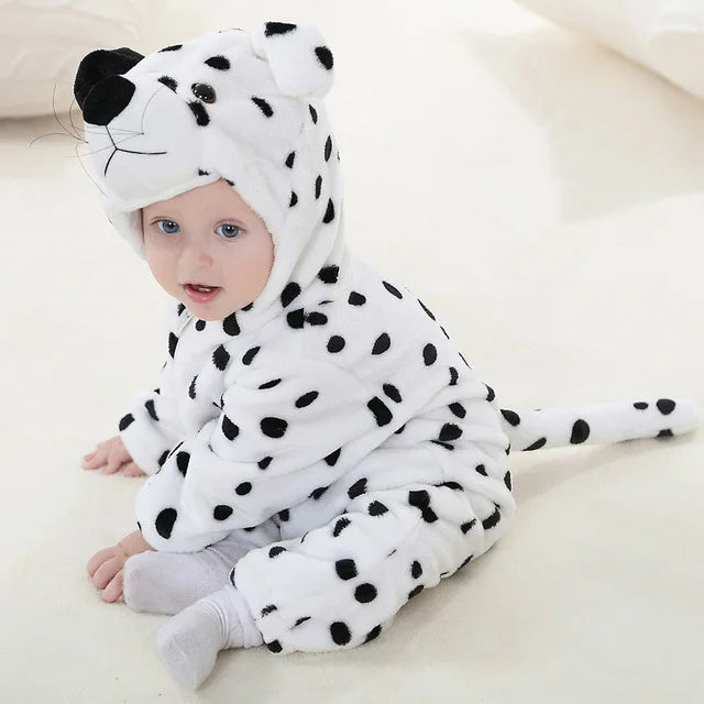 Baby Rompertje Dierenprint met Capuchon voor Jongens en Meisjes 6