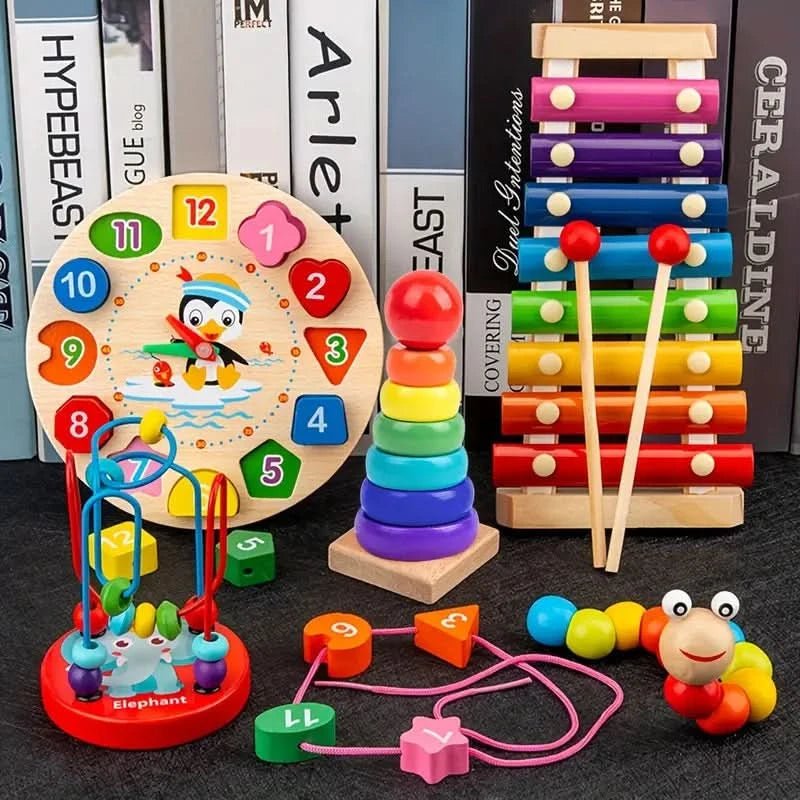Baby's Montessori Speelset 5-in-1 Creatieve Ontwikkeling 0
