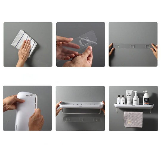 Badkamer Organizer Met Handdoekenrek 8