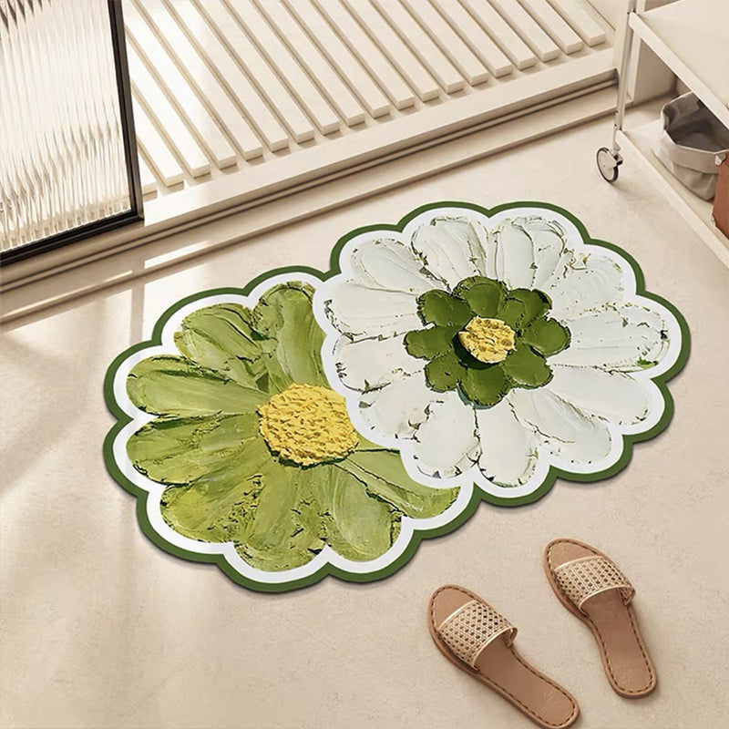 Badkamer Vloermat met Bloemen Design 0