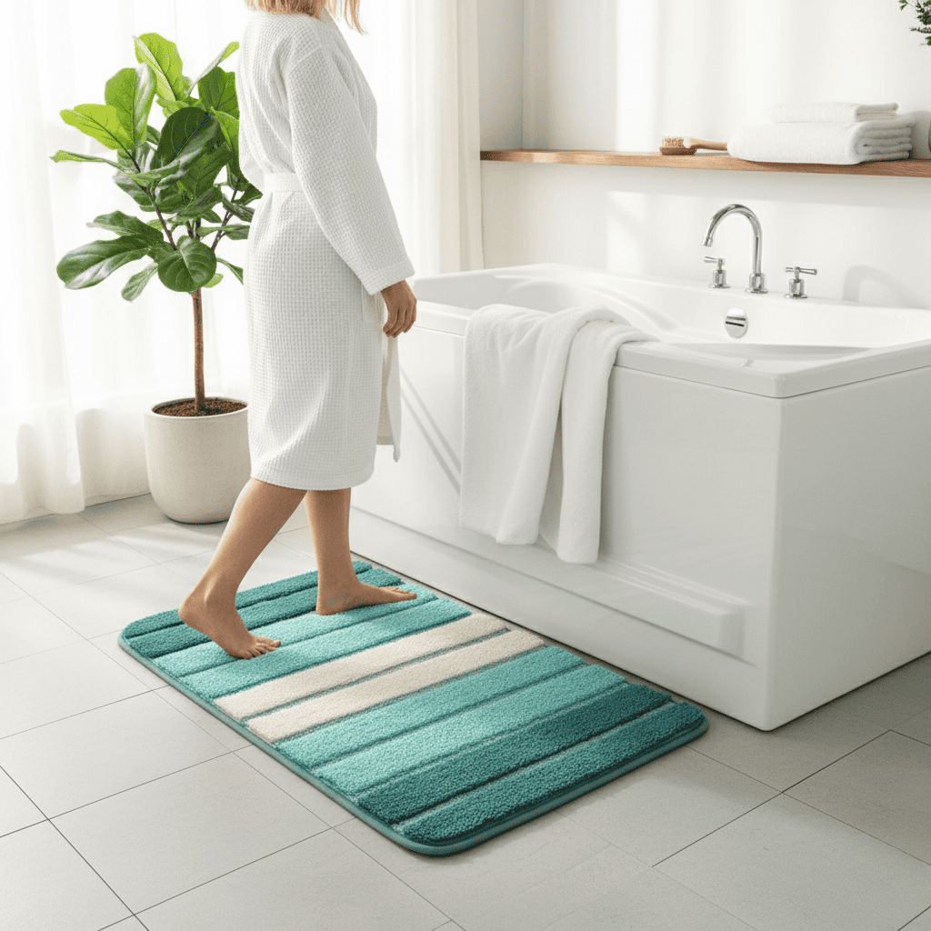 Badmat Antislip Sneldrogend voor Badkamer 50 x 80 cm 1