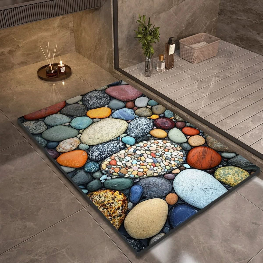 Badmat voor Badkamer en Keuken met Antislip Design 2