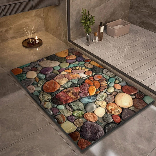 Badmat voor Badkamer en Keuken met Antislip Design 9