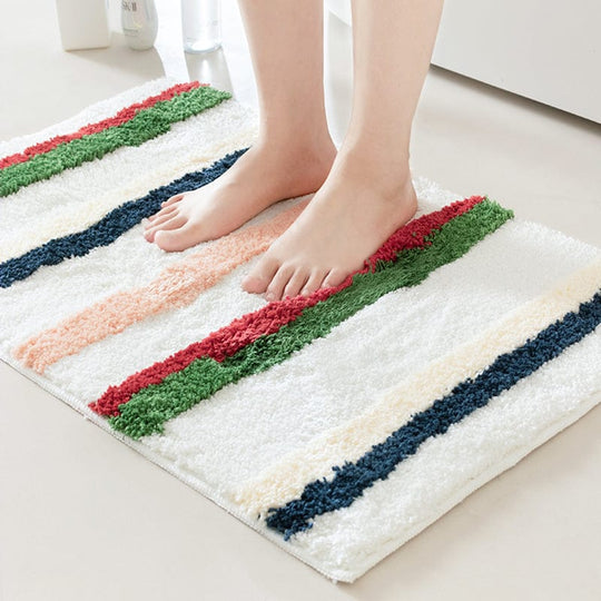 Badmat voor Badkamer met Stippen en Absorberend Oppervlak 1