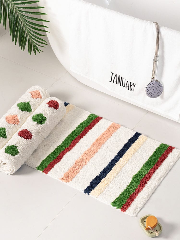 Badmat voor Badkamer met Stippen en Absorberend Oppervlak 2