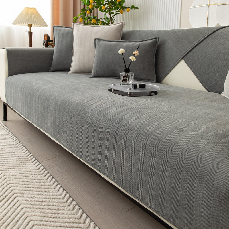 Bankbeschermer met Visgraatpatroon voor Comfort en Stijl 10