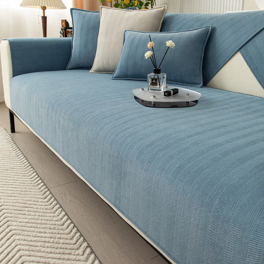 Bankbeschermer met Visgraatpatroon voor Comfort en Stijl 12