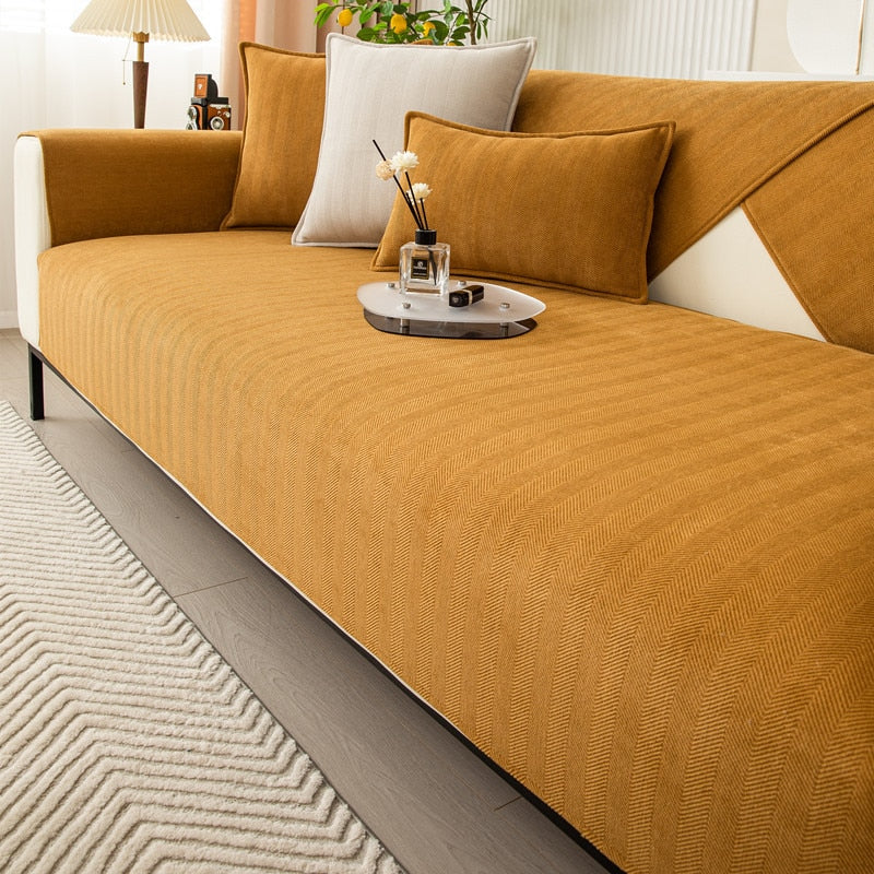 Bankbeschermer met Visgraatpatroon voor Comfort en Stijl 5