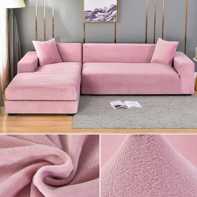 Bankhoezen Luxe Stretch Velours Voor Woonkamer Décor 0