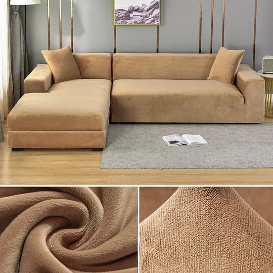 Bankhoezen Luxe Stretch Velours Voor Woonkamer Décor 8