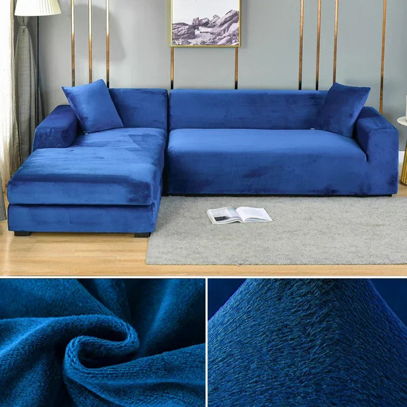 Bankhoezen Luxe Stretch Velours Voor Woonkamer Décor 9