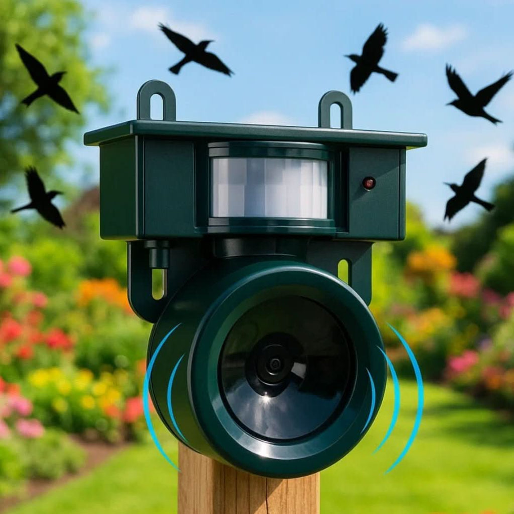 Bewegingsdetector voor Buiten - Vogelverjager met Geluidsafschrikking 0