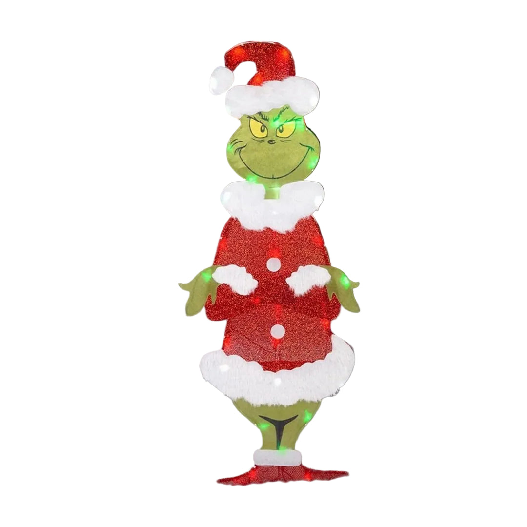 Buiten Tuindecoratie Grinch met LED Verlichting 0