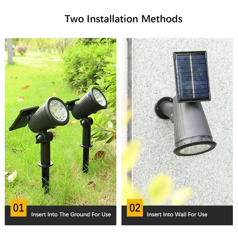 Buitenlamp LED Spotlampen Solar Tuinverlichting Weerbestendig 7