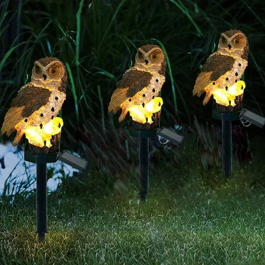 Buitenlamp Uil Ontwerp op Zonne-energie 2