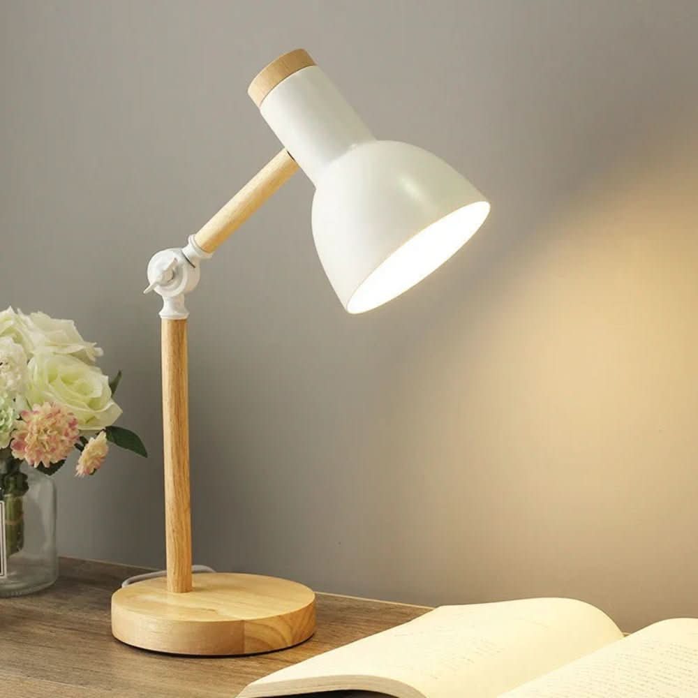 Bureaulamp Houten Verstelbaar Scandinavisch Design 2
