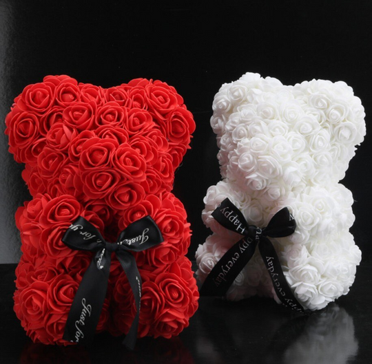 Cadeau voor Liefde - Teddybeer van Rozen 0