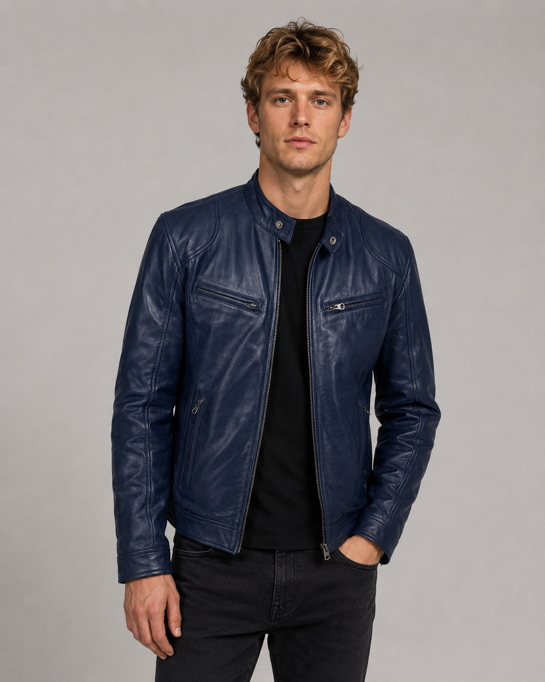 Heren Leren Jas Stijlvol