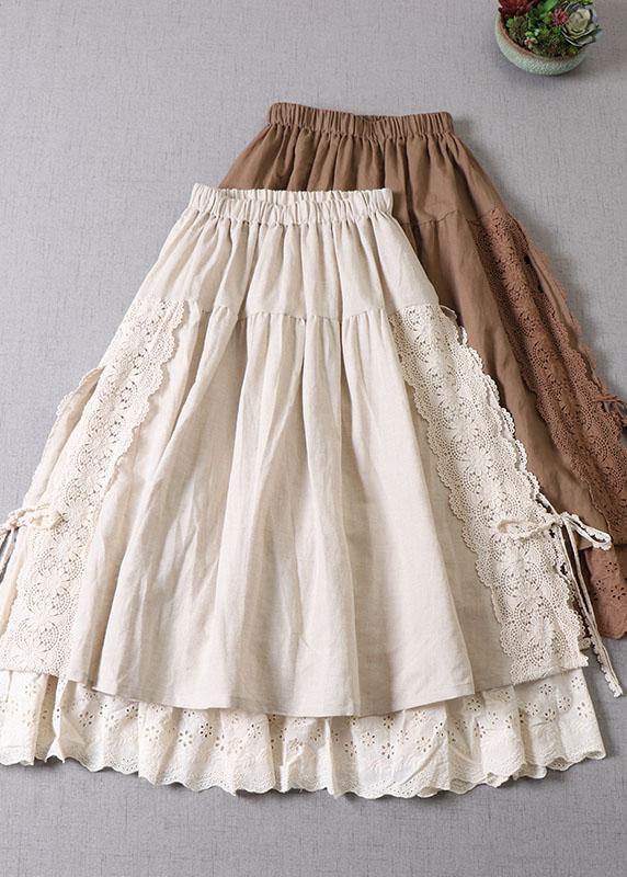 Dames Aansluitende Herfst Patchwork Rok 0