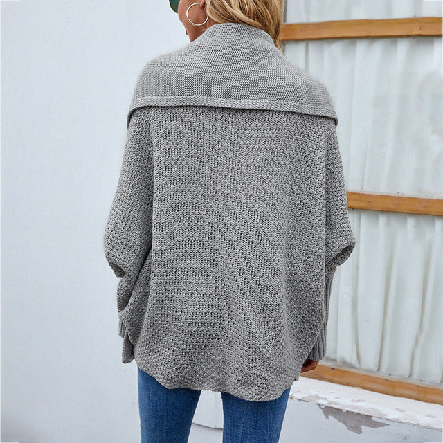 Dames Batwing Trui Casual Gebreid 4