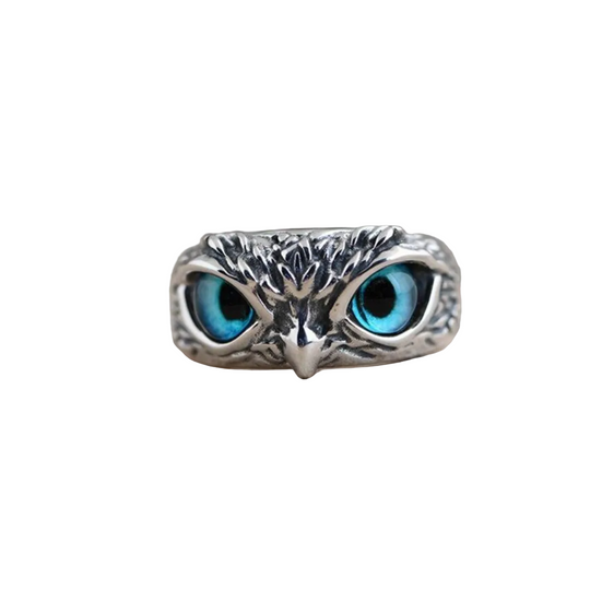 Dames Bedelring Uil met Opaal Mystiek Design 0