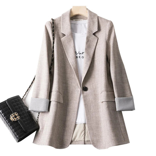 Dames Blazer Casual Met Lange Mouwen 0