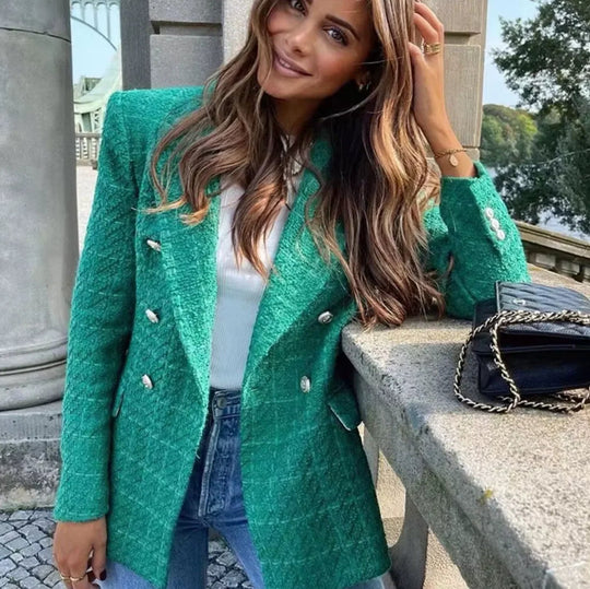 Dames Blazer Getailleerd Stijlvol 7