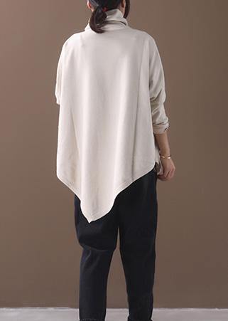 Dames Blouse met Asymmetrische Zoom en Hoge Hals 3