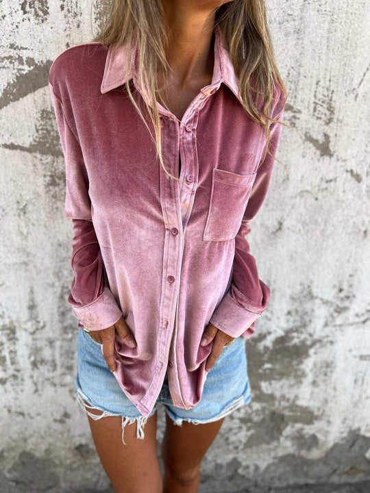 Dames Blouse met Lange Mouwen in Herfststijl 1