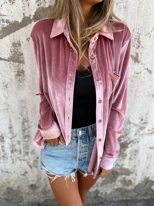 Dames Blouse met Lange Mouwen in Herfststijl 3