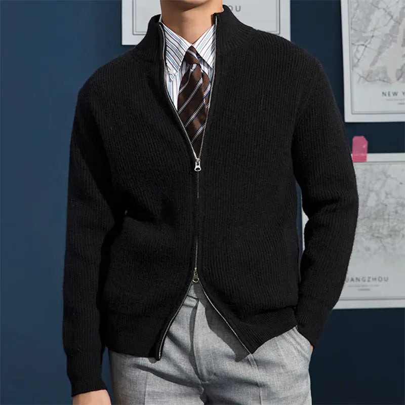 Dames Cardigan Gebreid Met Ribbelstructuur Casual 3