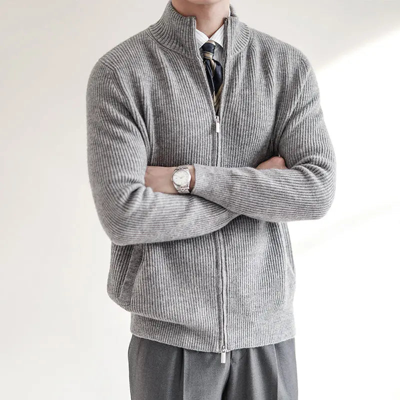 Dames Cardigan Gebreid Met Ribbelstructuur Casual 4