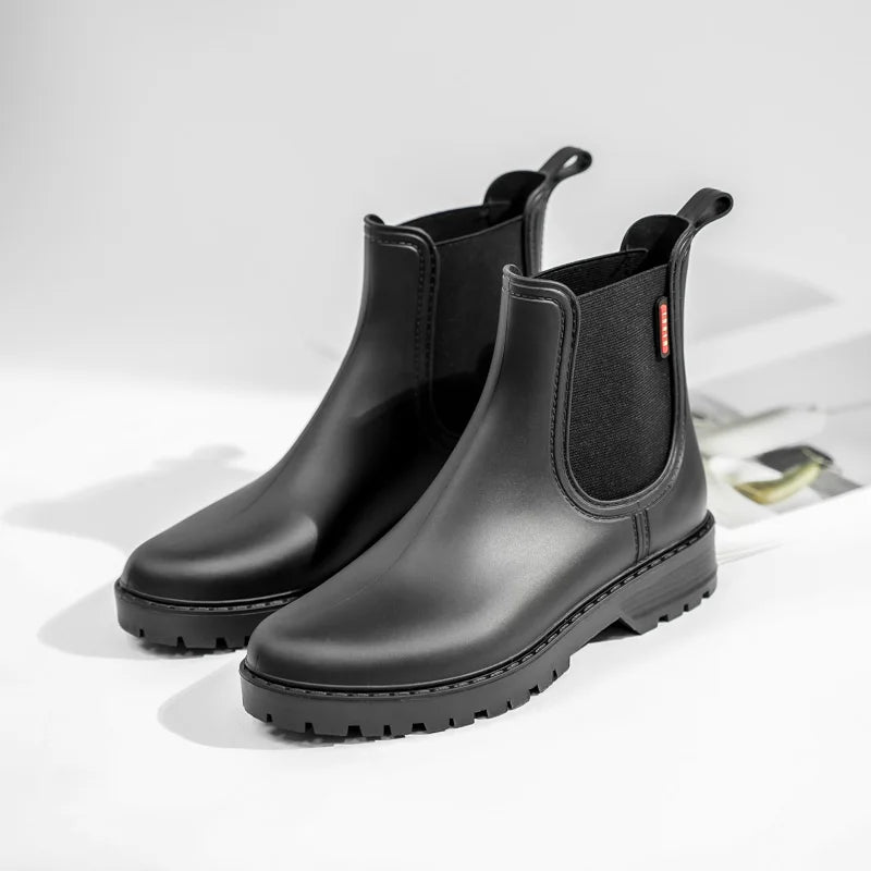 Dames Chelsea Regenlaarzen Waterdicht met Slipbestendige Zool 2