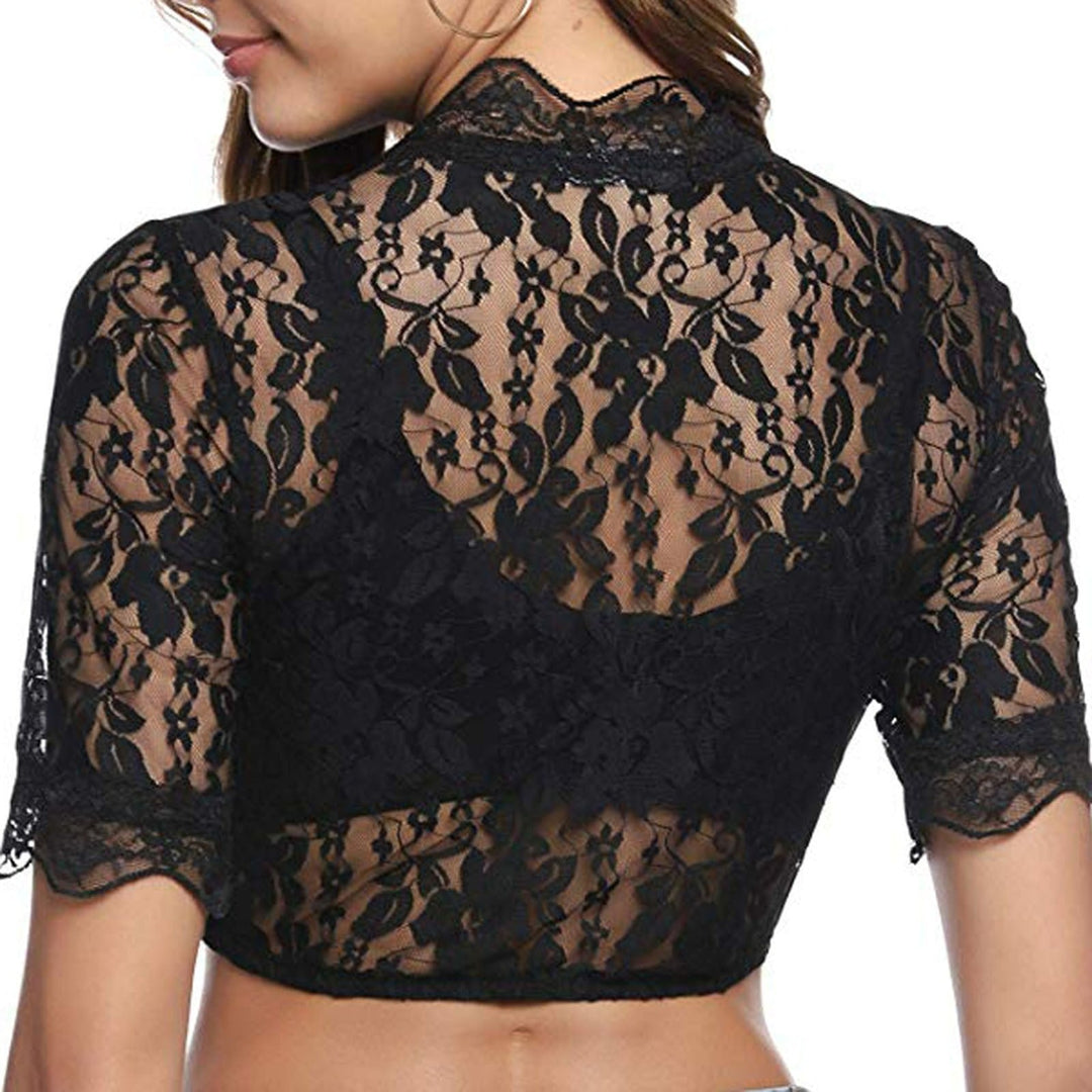 Dames Dirndlblouse Korte Beierse Top 1